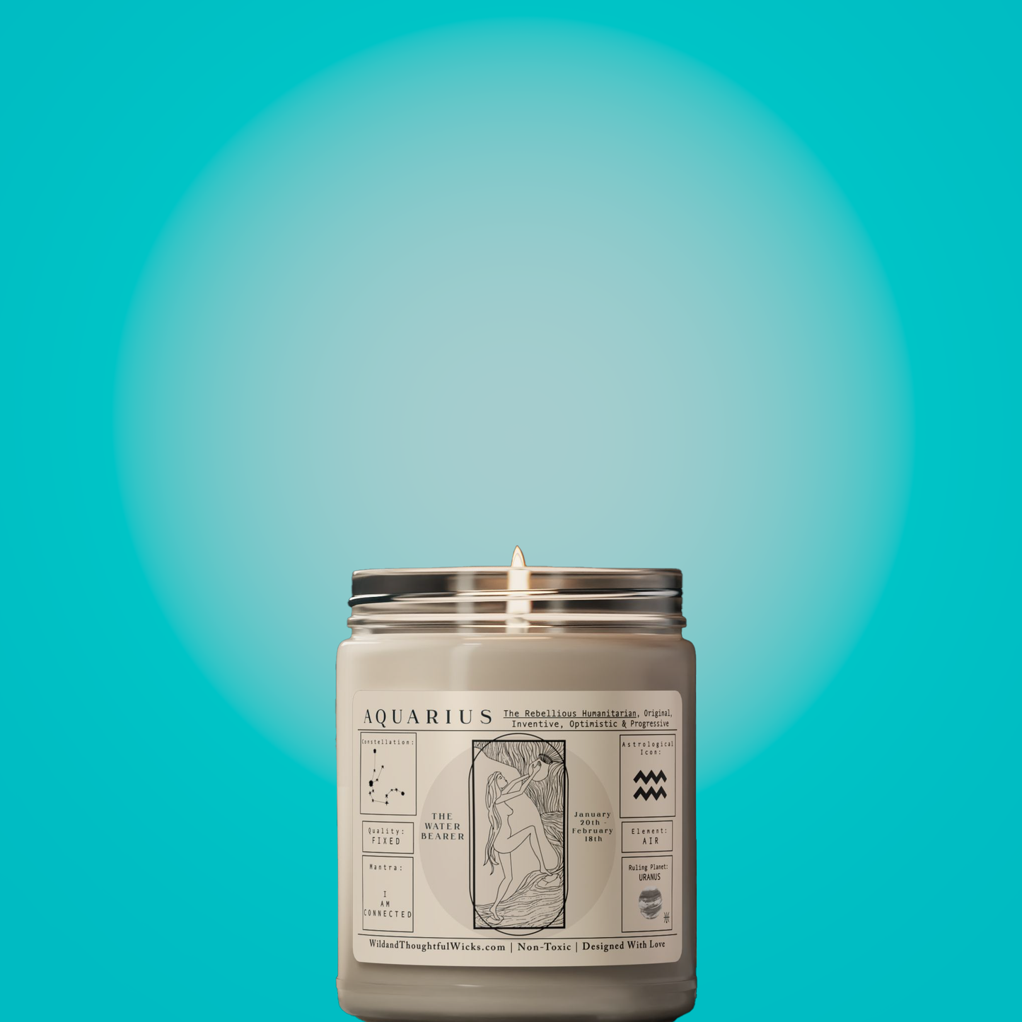 Astrology Candle: Aquarius