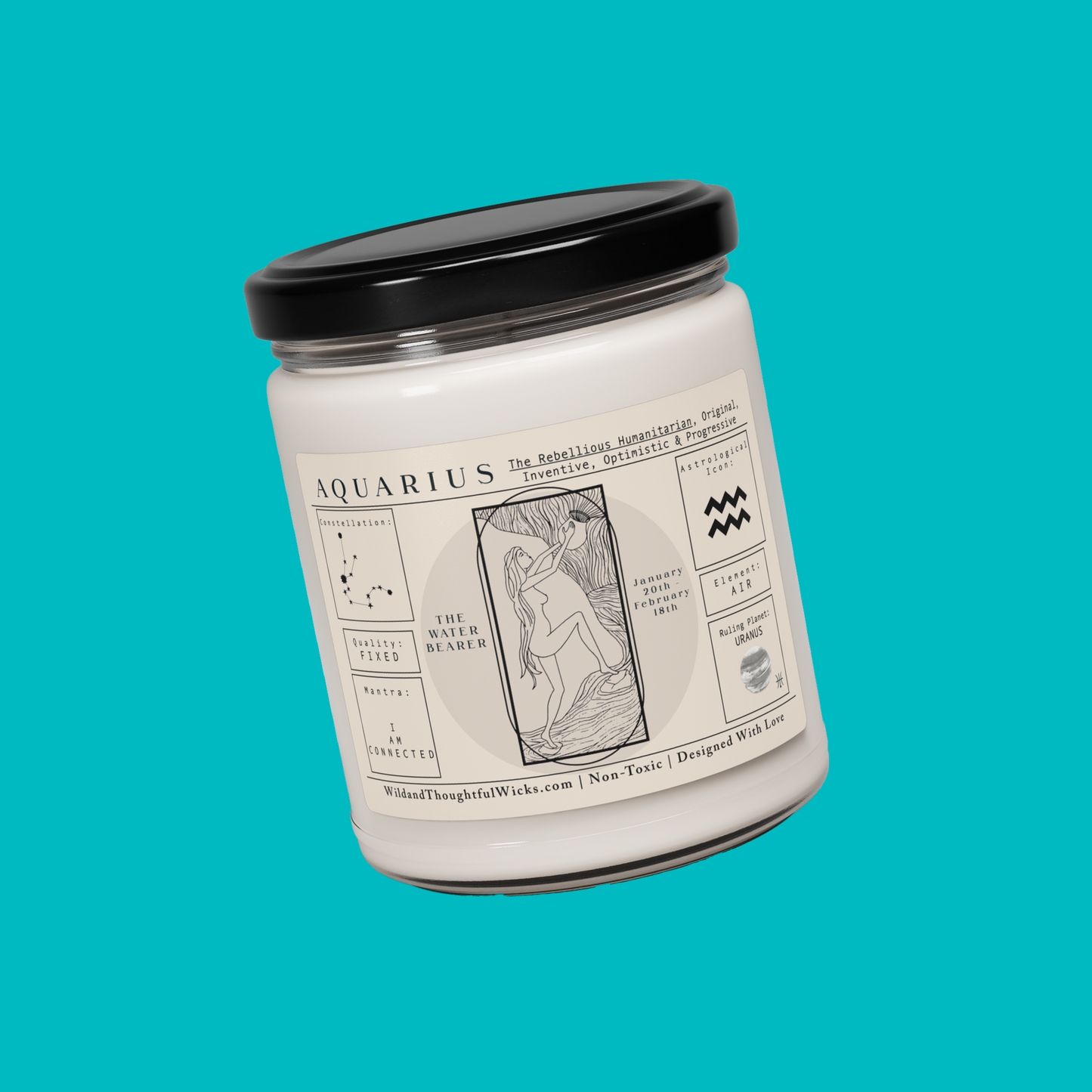 Astrology Candle: Aquarius