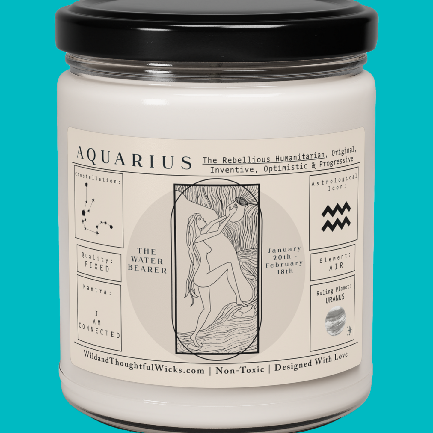 Astrology Candle: Aquarius