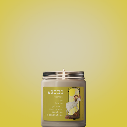 Astrology Candle: Aries In Color