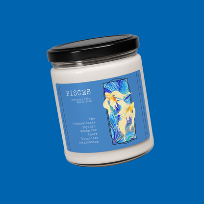 Astrology Candle: Pisces In Color