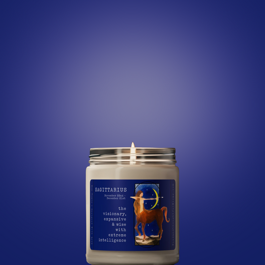 Astrology Candle: Sagittarius In Color